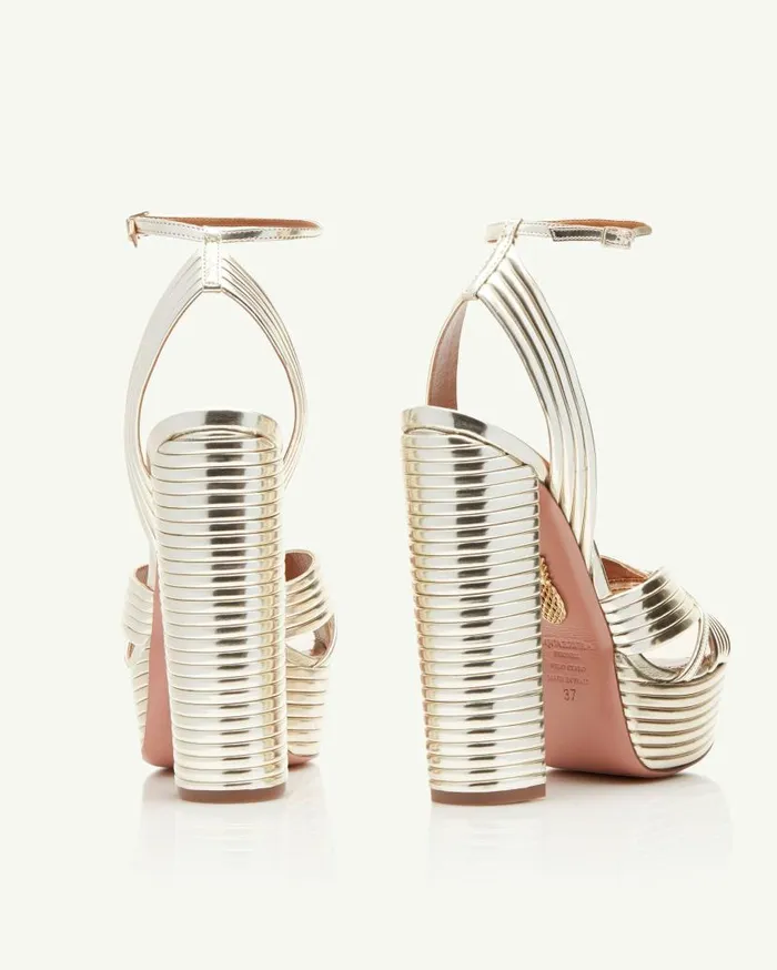 Sundance Plateau 140 Gold Women Aquazzura Platforms Sundance Plateau 140 Gold Women Aquazzura Platforms
