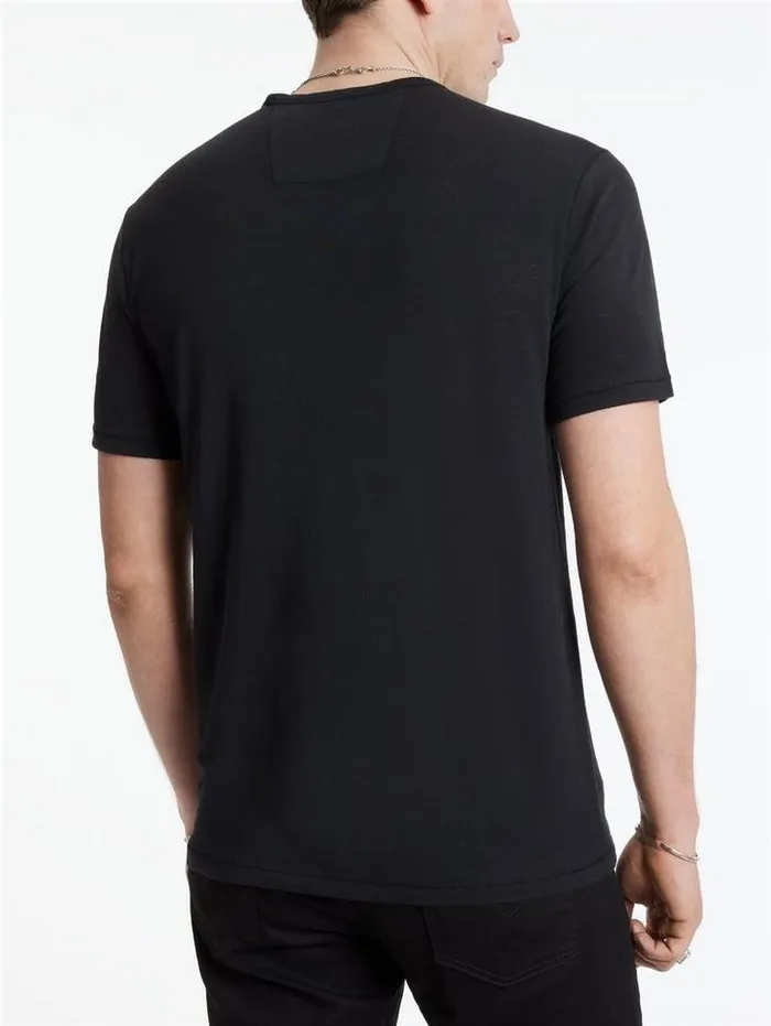 TShirts Men John Varvatos BOND BURNOUT TSHIRT Black