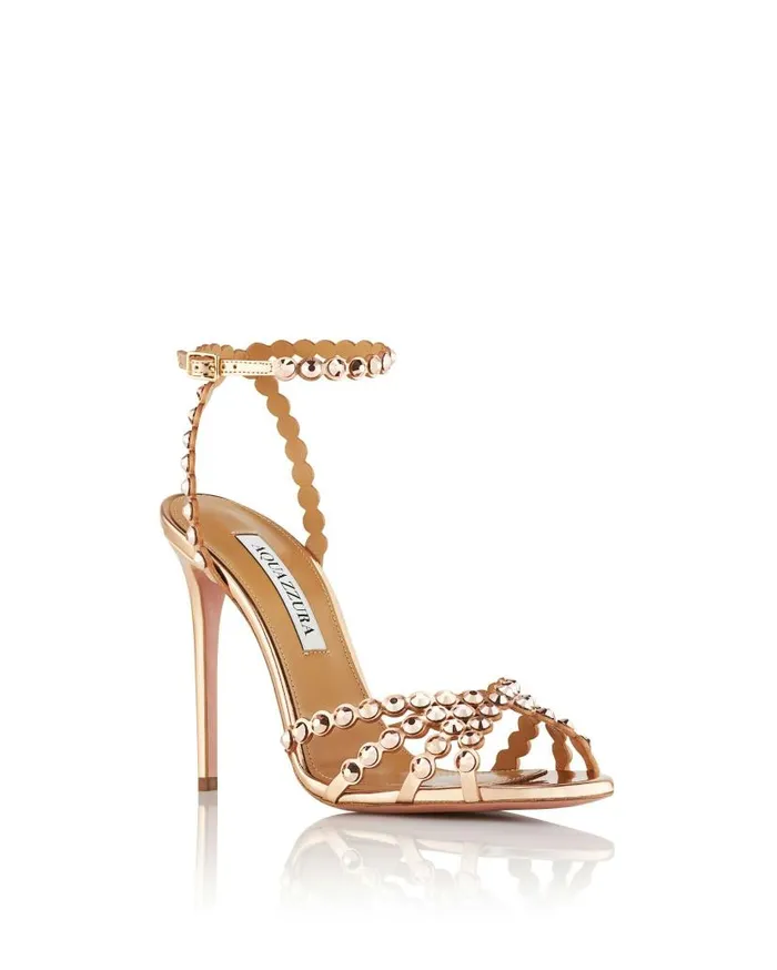 Tequila Sandal 105 Gold Women Aquazzura Essentials Tequila Sandal 105 Gold Women Aquazzura Essentials