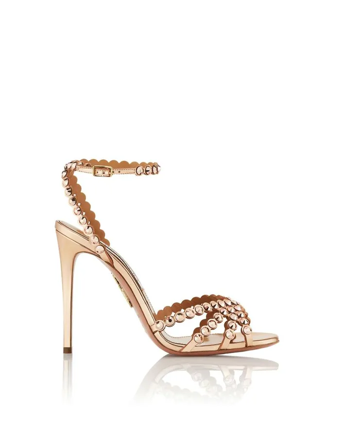Tequila Sandal 105 Gold Women Aquazzura Essentials Tequila Sandal 105 Gold Women Aquazzura Essentials