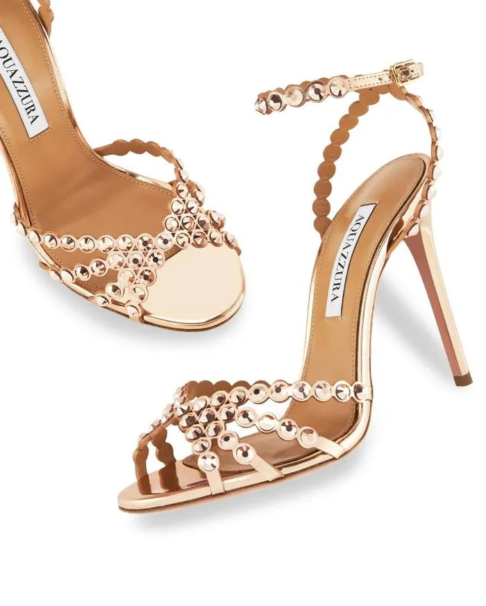 Tequila Sandal 105 Gold Women Aquazzura Essentials Tequila Sandal 105 Gold Women Aquazzura Essentials