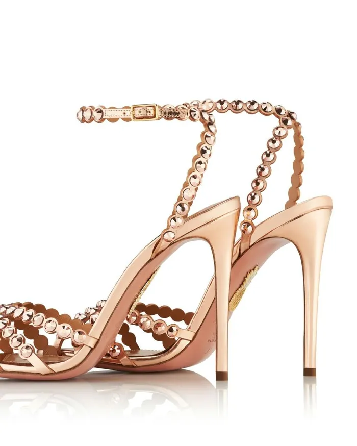 Tequila Sandal 105 Gold Women Aquazzura Essentials Tequila Sandal 105 Gold Women Aquazzura Essentials