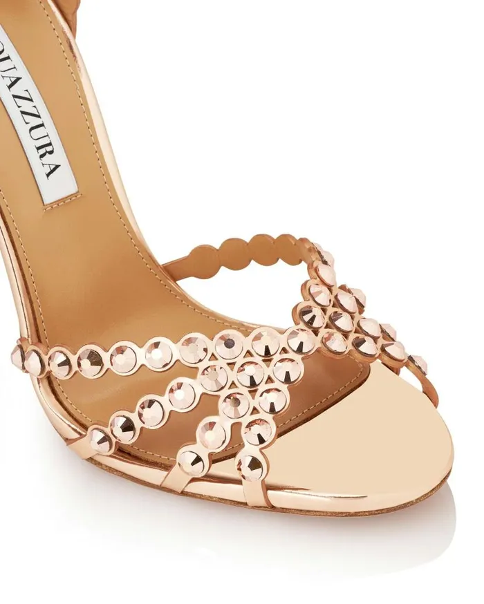 Tequila Sandal 105 Gold Women Aquazzura Essentials Tequila Sandal 105 Gold Women Aquazzura Essentials