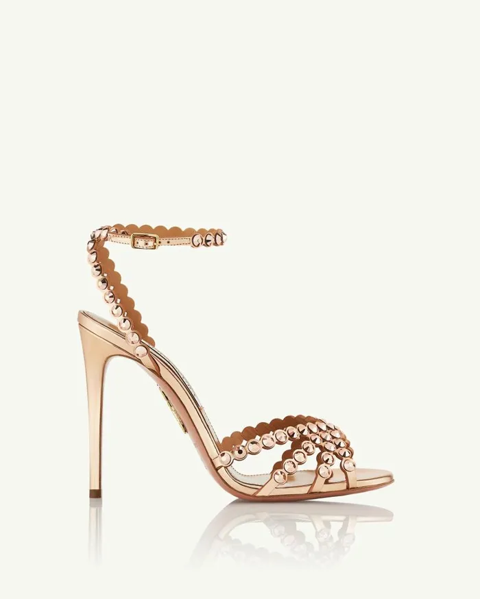Tequila Sandal 105 Gold Women Aquazzura Essentials Tequila Sandal 105 Gold Women Aquazzura Essentials