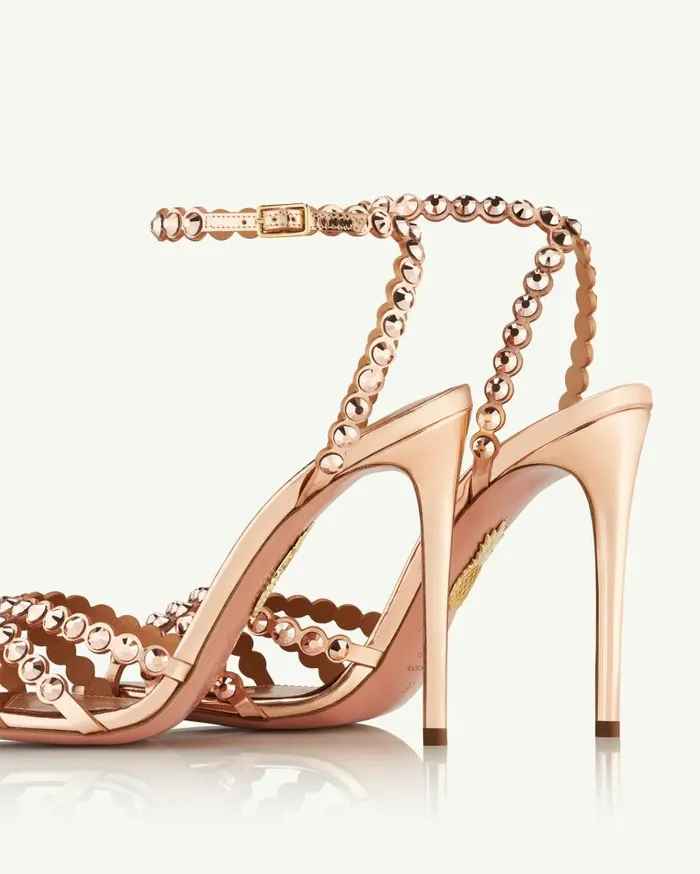 Tequila Sandal 105 Gold Women Aquazzura Essentials Tequila Sandal 105 Gold Women Aquazzura Essentials