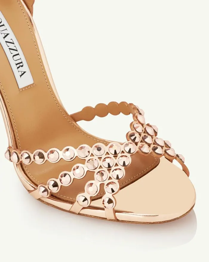 Tequila Sandal 105 Gold Women Aquazzura Essentials Tequila Sandal 105 Gold Women Aquazzura Essentials