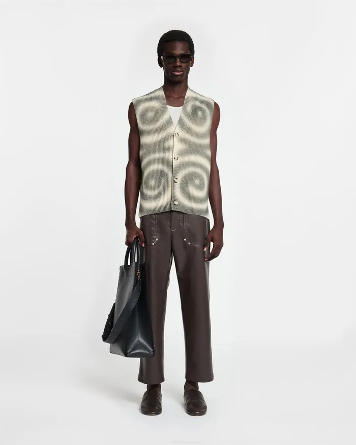 Terence CashmereBlend Vest Spiral Spray Men Nanushka Tops