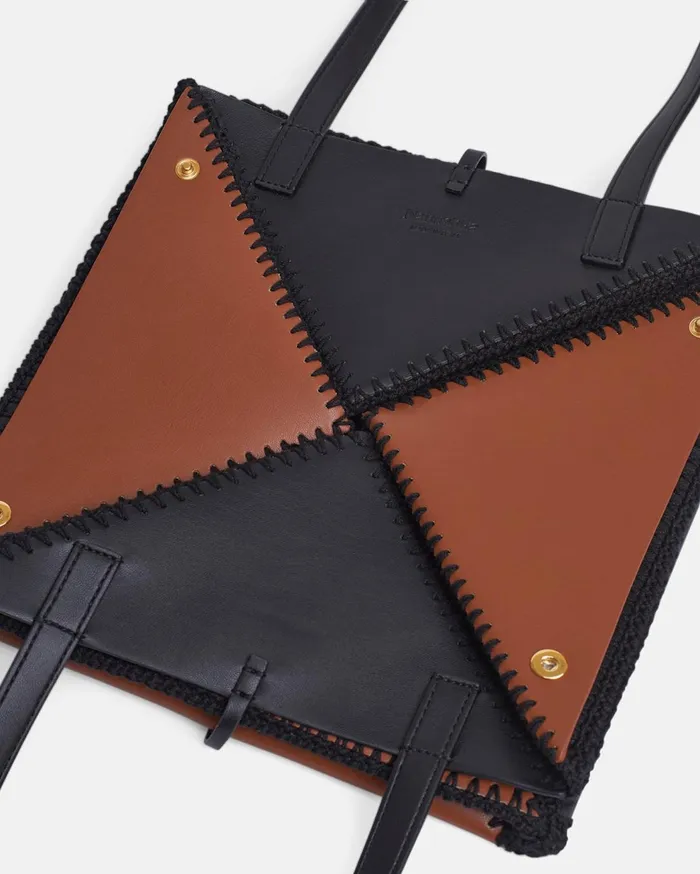 The Origami Tote AltNappa Crochet Tote TanBlack Fw22 WomenMen Nanushka Bags