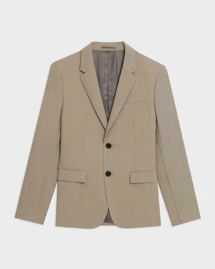 Theory Blazers Jackets Virgin Wool TwoButton Blazer Light Quarry 8211 Men