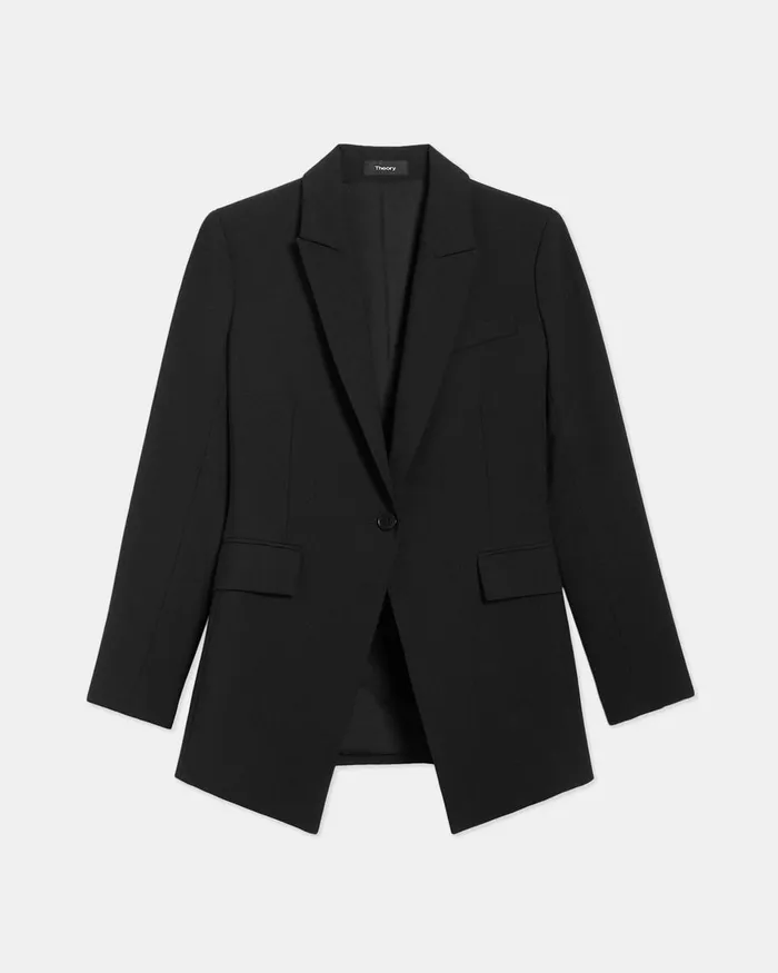 Theory Suits Etiennette Blazer In Good Wool Black 8211 Women