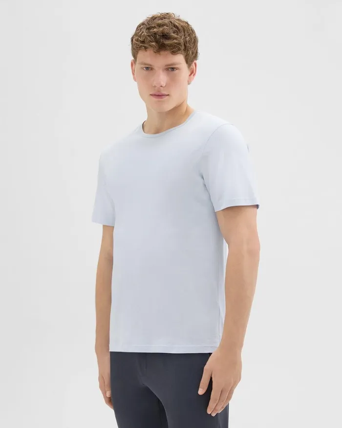 Theory Tshirts Polos Precise Tee In Luxe Cotton Jersey Skylight 8211 Men