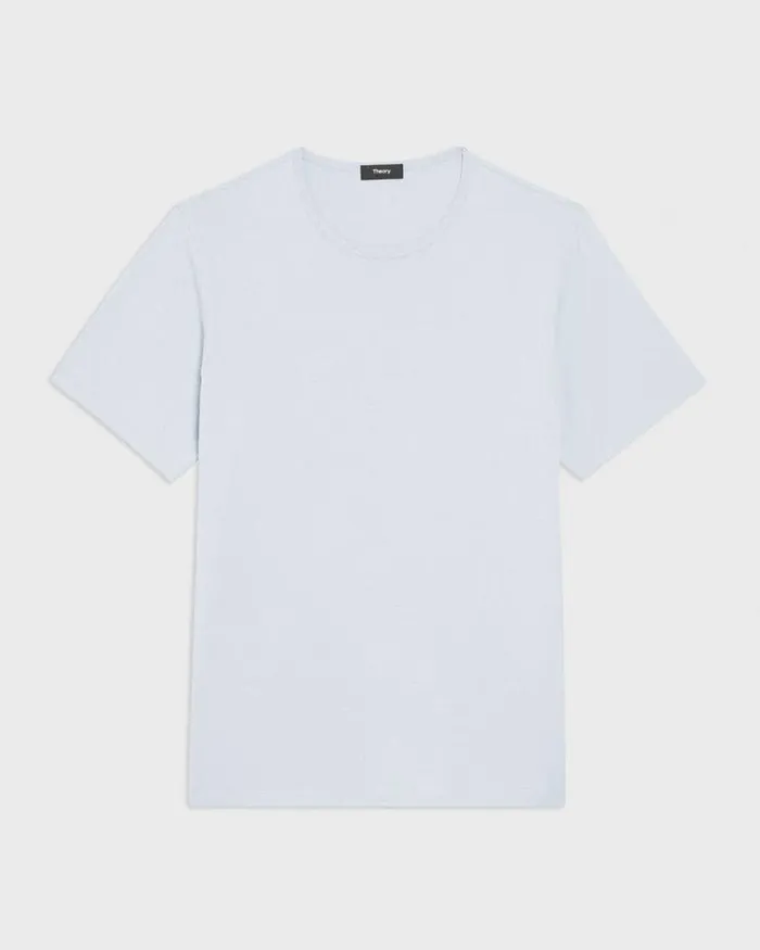 Theory Tshirts Polos Precise Tee In Luxe Cotton Jersey Skylight 8211 Men