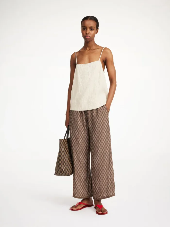 Tops and Blouses Women By Malene Birger Alviola Top Oyster Gray