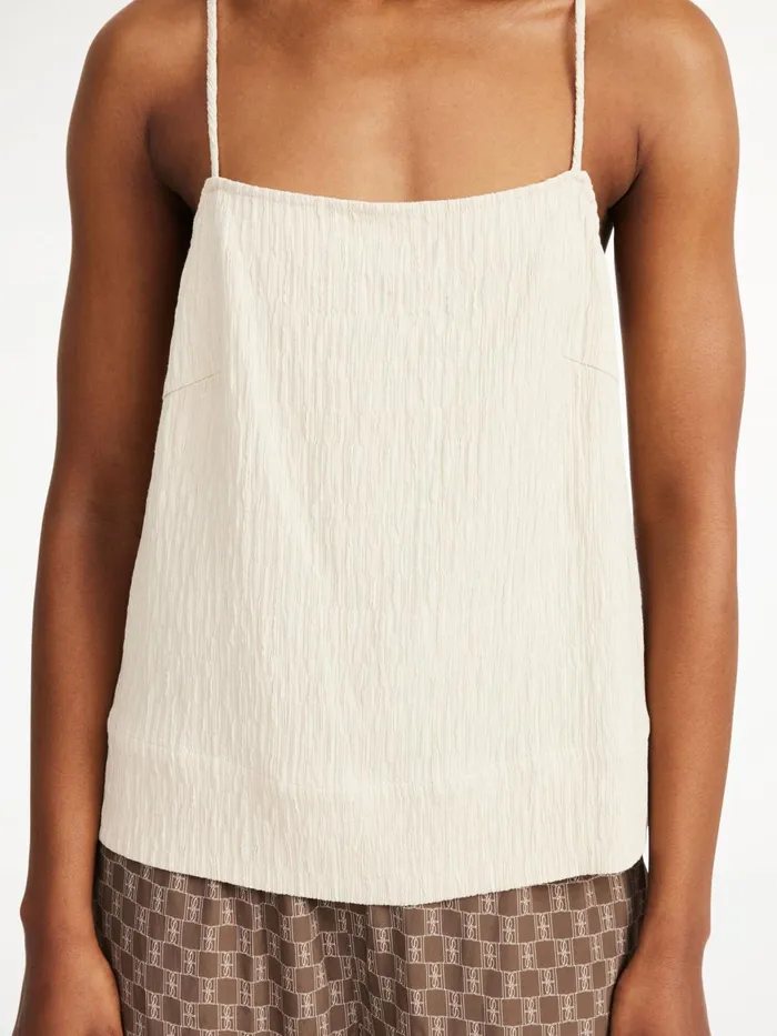 Tops and Blouses Women By Malene Birger Alviola Top Oyster Gray