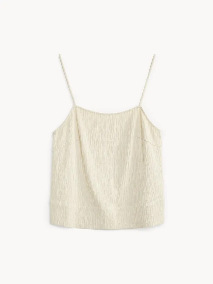 Tops and Blouses Women By Malene Birger Alviola Top Oyster Gray