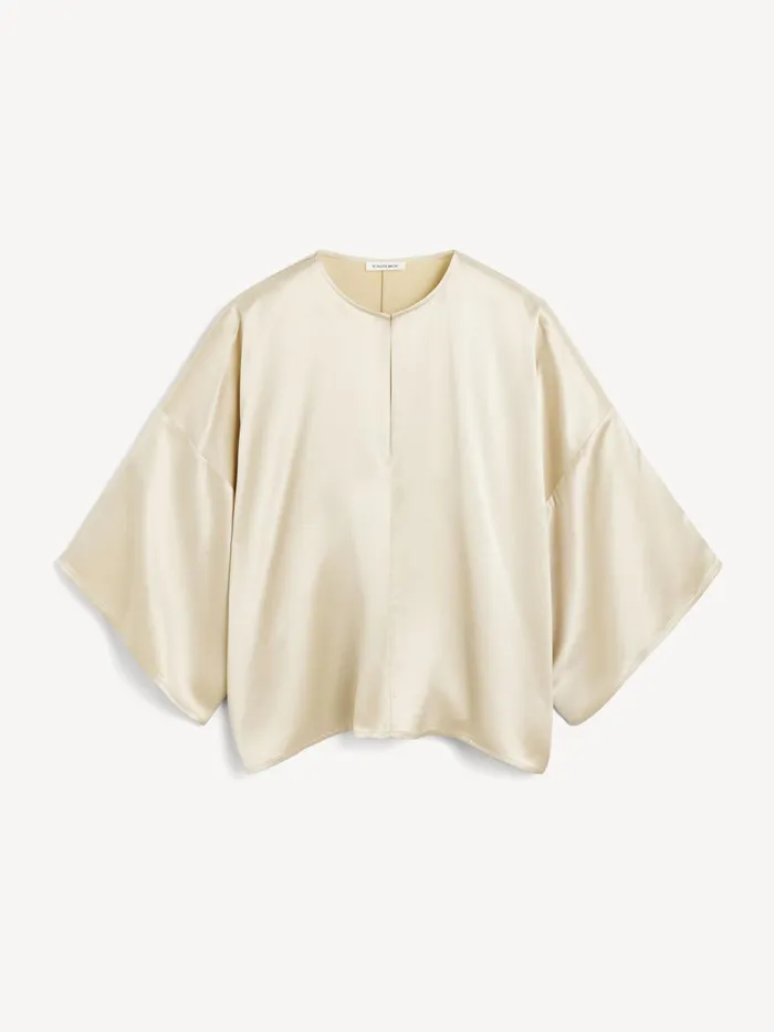 Tops and Blouses Women By Malene Birger Cicie Blouse Oyster Gray