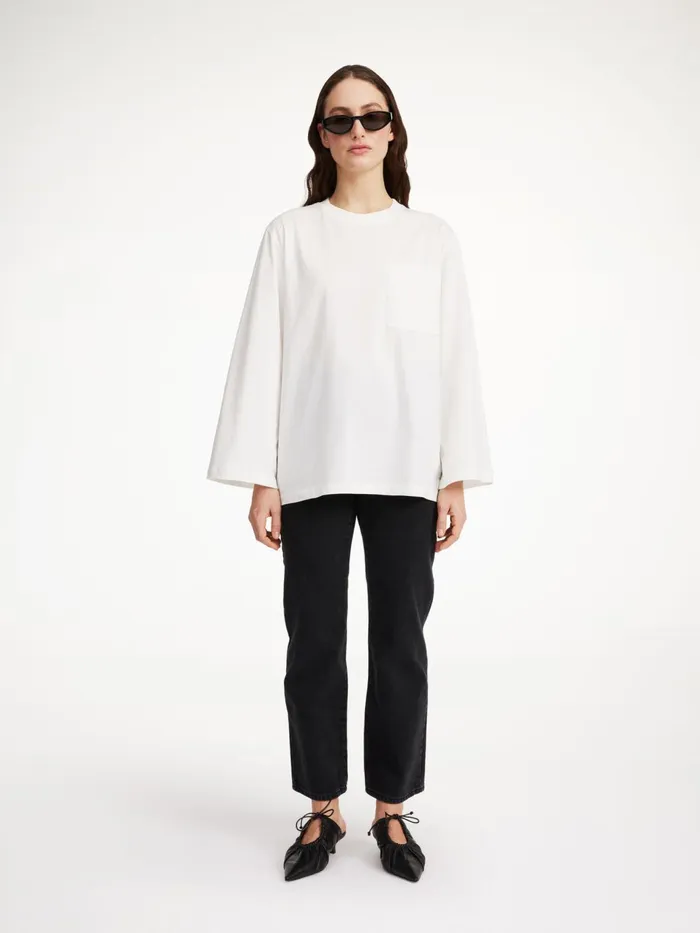 Tops and Blouses Women By Malene Birger Fayeh Oversized Longsleeve Soft White