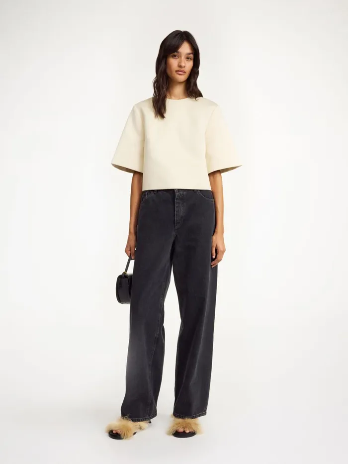 Tops and Blouses Women By Malene Birger Hania Top Oyster Gray