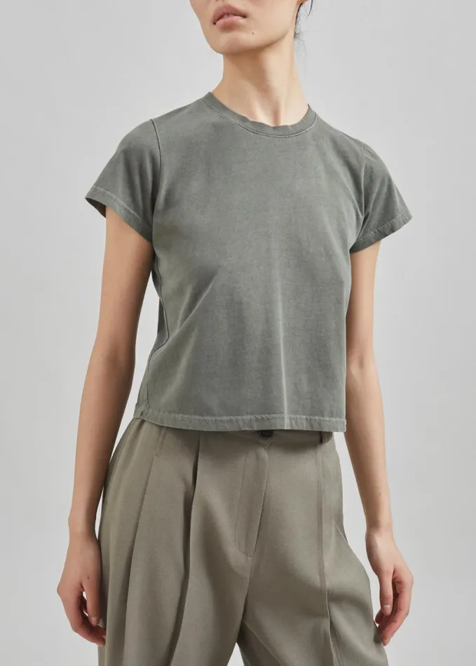 Tops Women The Frankie Shop Dollie Tee 8211 Khaki