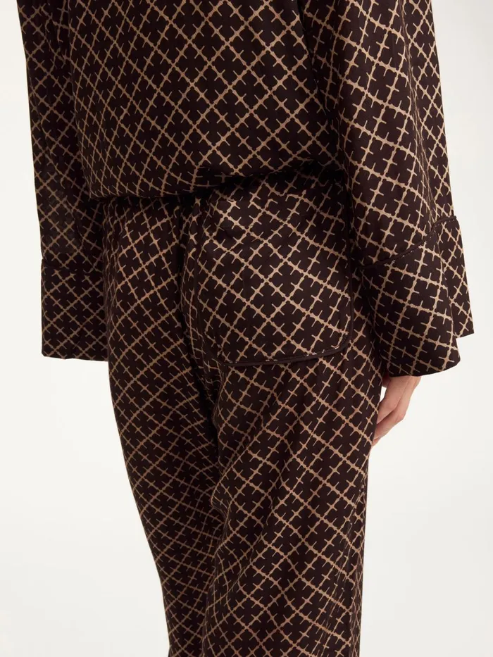 Trousers Women By Malene Birger Ameliano WideLeg Trousers Signature Flower