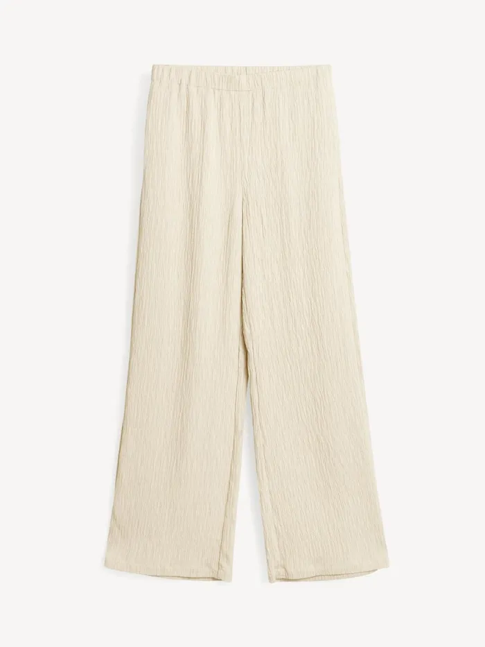 Trousers Women By Malene Birger Darja WideLeg Trousers Oyster Gray