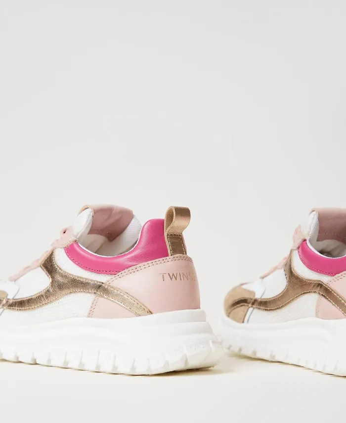 Twinset Running Trainers With Coloured Inserts Multicolour Sweet Roseflamingo Pinkhempice Girl Twinset Running Trainers With Coloured Inserts Multicolour Sweet Roseflamingo Pinkhempice Girl