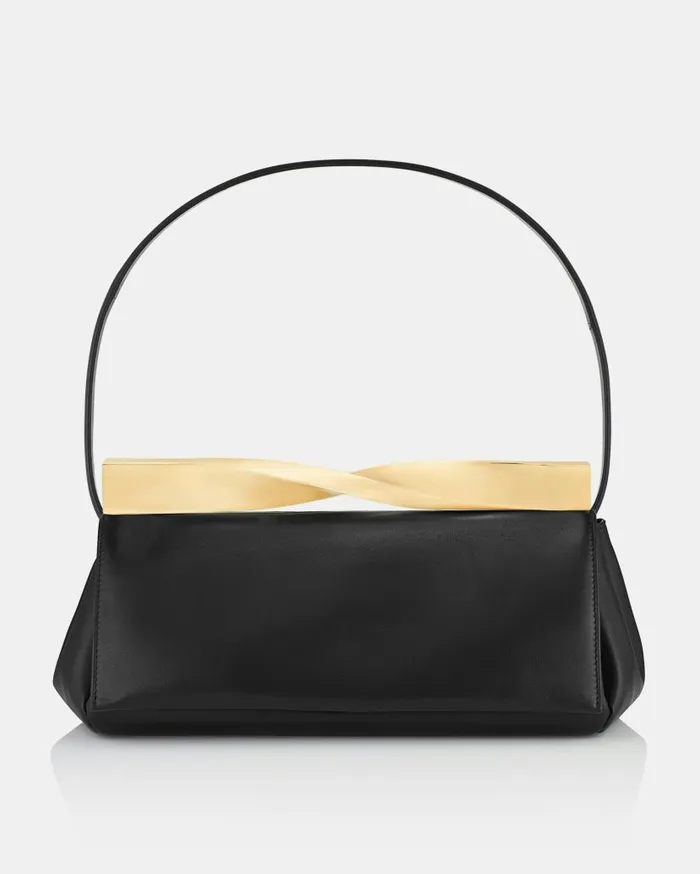 Twist Clutch Black Women Aquazzura Clutch Bags Twist Clutch Black Women Aquazzura Clutch Bags