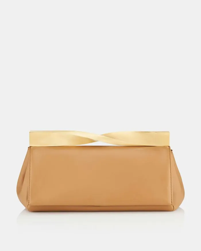 Twist Clutch Brown Women Aquazzura Clutch Bags Twist Clutch Brown Women Aquazzura Clutch Bags
