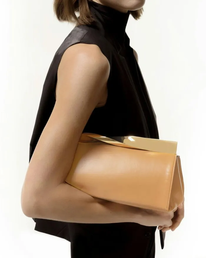 Twist Clutch Brown Women Aquazzura Clutch Bags Twist Clutch Brown Women Aquazzura Clutch Bags