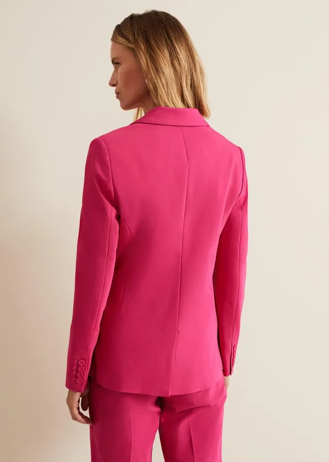 Ulrica Fitted Suit Jacket Hot Pink Women Phase Eight Jackets