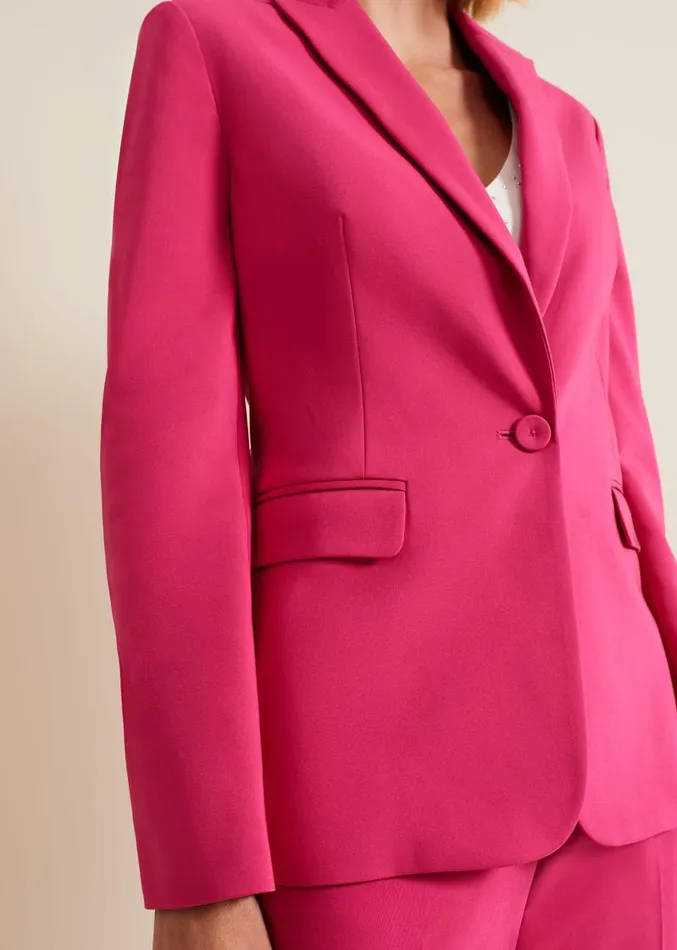 Ulrica Fitted Suit Jacket Hot Pink Women Phase Eight Jackets