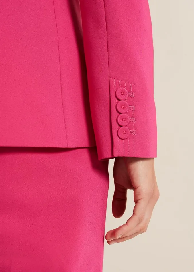 Ulrica Fitted Suit Jacket Hot Pink Women Phase Eight Jackets