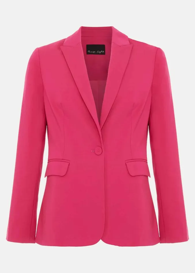 Ulrica Fitted Suit Jacket Hot Pink Women Phase Eight Jackets
