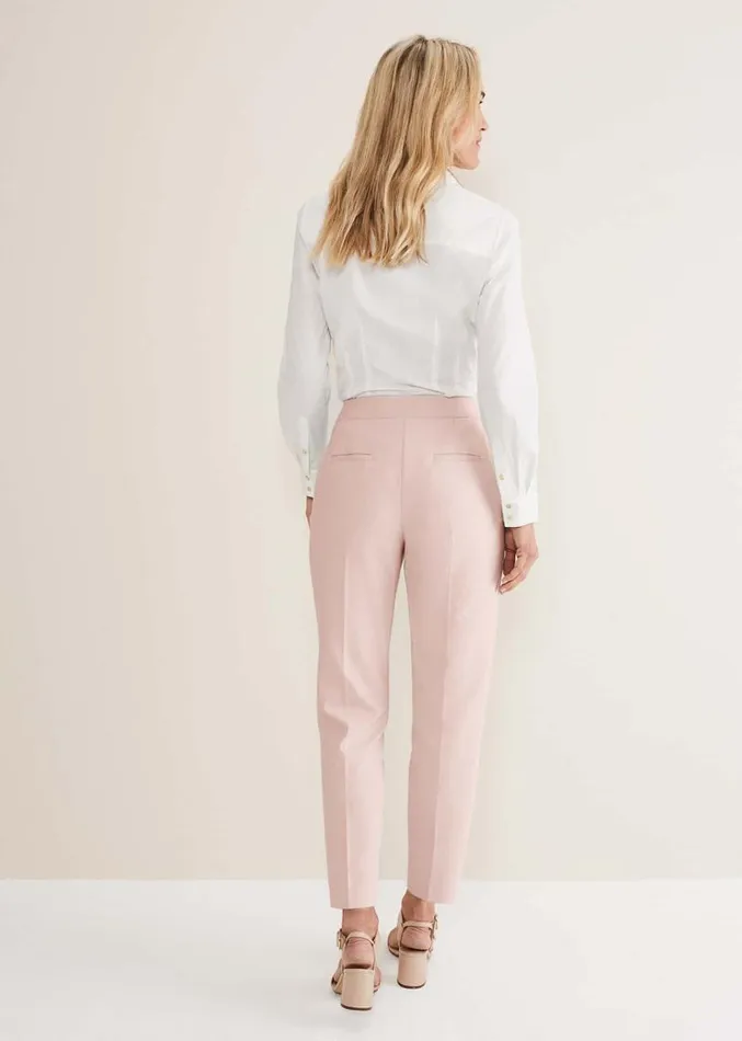 Ulrica Straight Leg Trousers Pale Pink Women Phase Eight Trousers