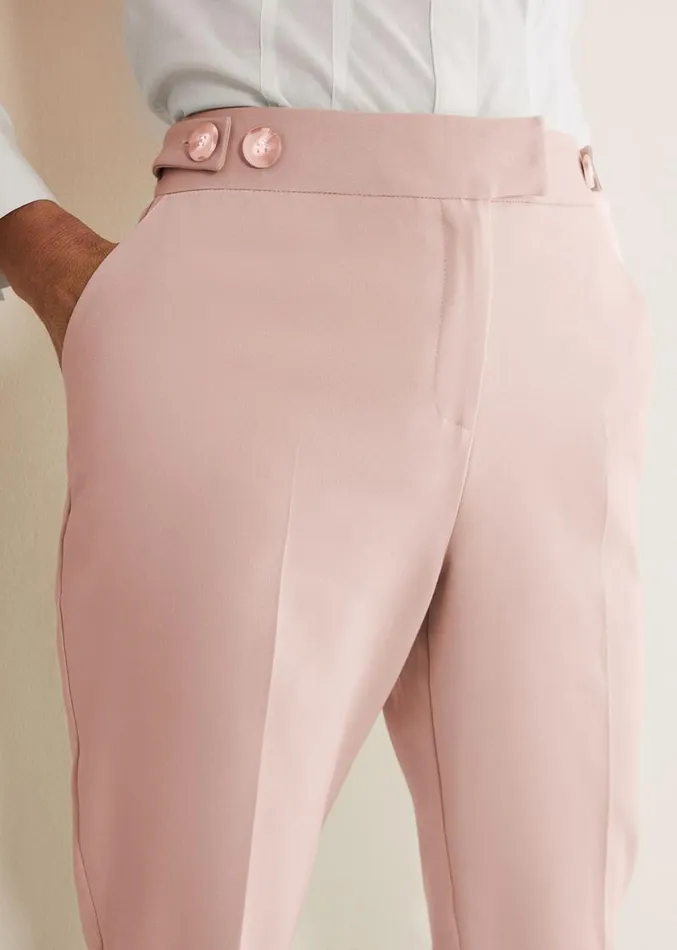 Ulrica Straight Leg Trousers Pale Pink Women Phase Eight Trousers