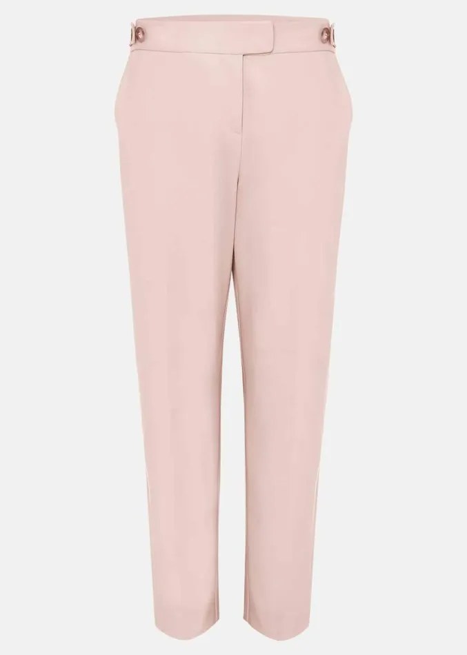 Ulrica Straight Leg Trousers Pale Pink Women Phase Eight Trousers