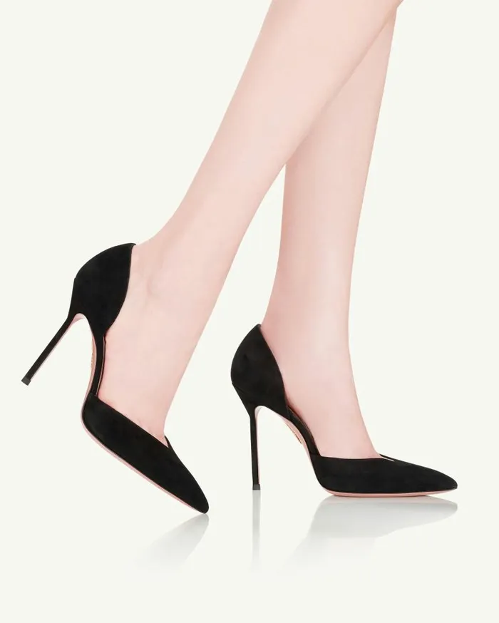 Uptown Pump 105 Black Women Aquazzura Pumps Uptown Pump 105 Black Women Aquazzura Pumps