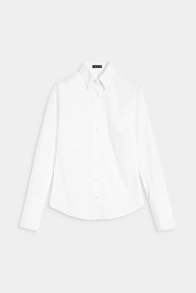 Van Laack Business Blouses Women Monica 8211 Tone In Tone Poplin Hybridshirt