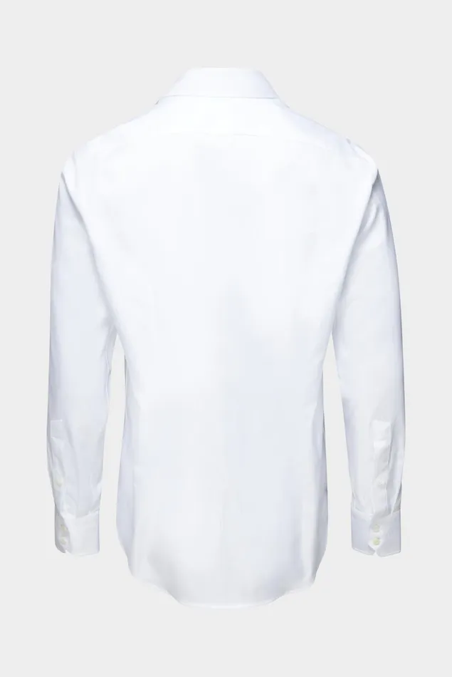 Van Laack Business Shirts Men Herringbone Twill Shirt Tailor Fit White Van Laack Business Shirts Men Herringbone Twill Shirt Tailor Fit White