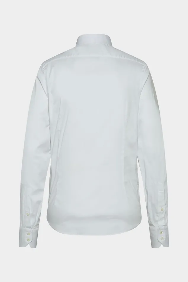 Van Laack Business Shirts Men Plain Cotton Stretch Poplin Shirt Van Laack Business Shirts Men Plain Cotton Stretch Poplin Shirt