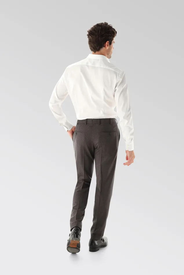 Van Laack Business Shirts Men Plain Cotton Stretch Poplin Shirt Van Laack Business Shirts Men Plain Cotton Stretch Poplin Shirt