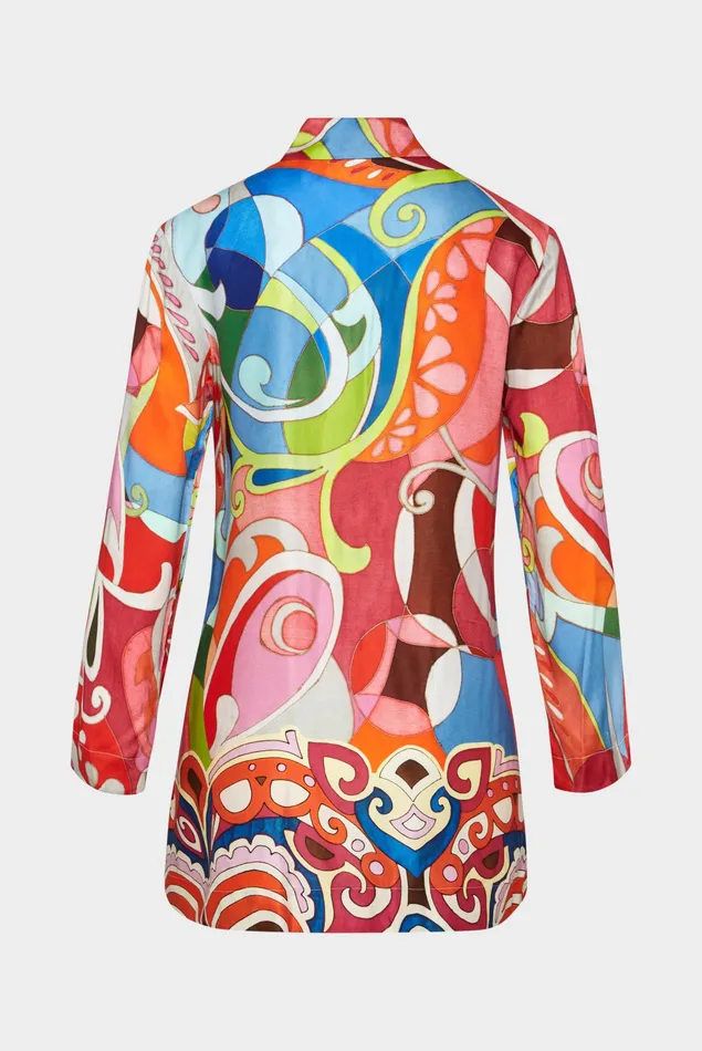 Van Laack Festive Blouses Women Shirt Blouse Made Of Viscoselinen Mix With Tropical Van Laack Festive Blouses Women Shirt Blouse Made Of Viscoselinen Mix With Tropical