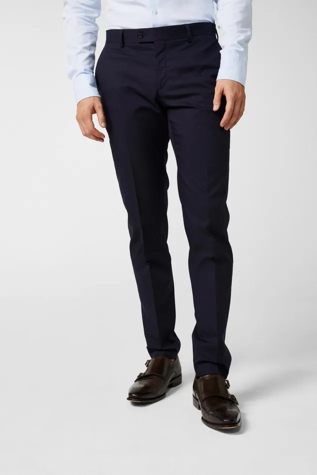 Van Laack Jeans and Pants Men CottonStretch Trousers Slim Fit Blue