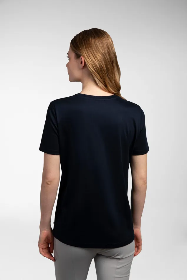 Van Laack Tops and TShirts Women MoleenF 8211 Swiss Cotton Jersey Roundneck Tshirt Van Laack Tops and TShirts Women MoleenF 8211 Swiss Cotton Jersey Roundneck Tshirt