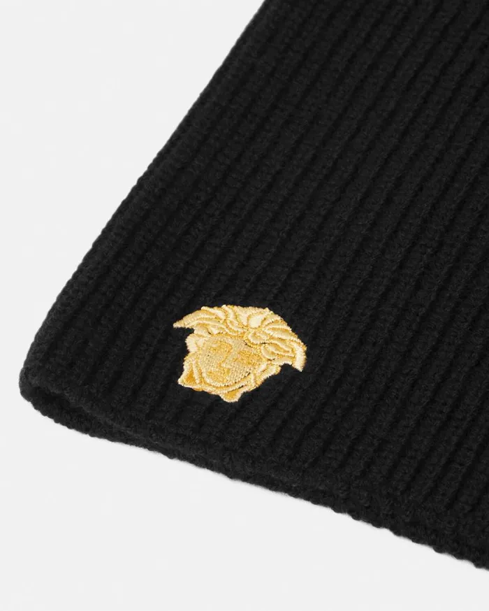 Versace Accessories Embroidered Medusa Kids Neck Warmer Black 8211 Children Versace Accessories Embroidered Medusa Kids Neck Warmer Black 8211 Children