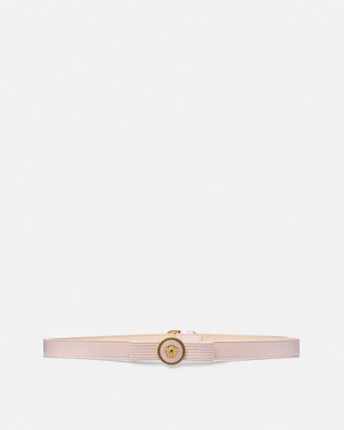 Versace Belts Gianni Ribbon Leather Belt 08034 2 Cm Light Pink 8211 Women