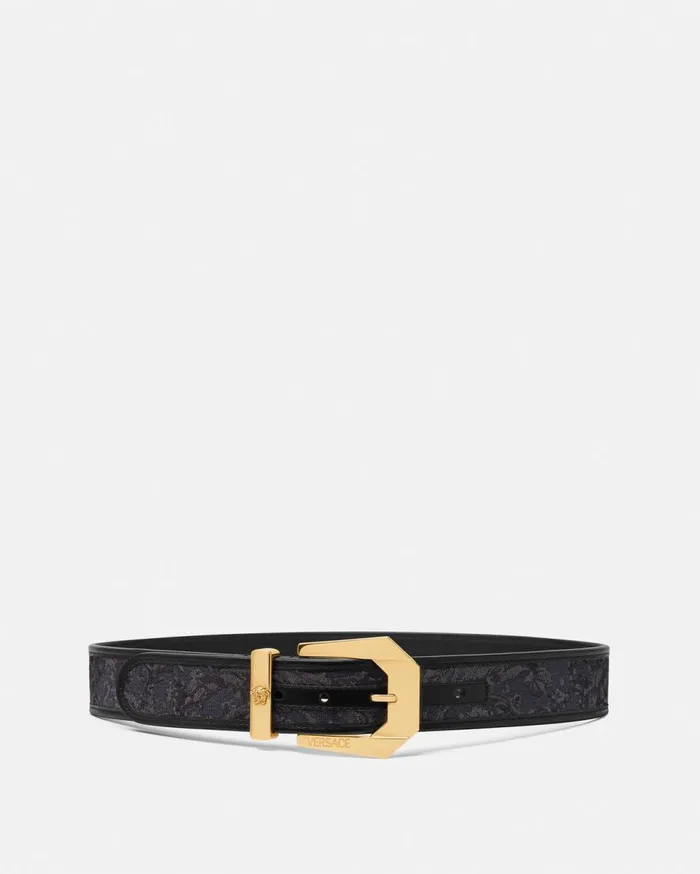 Versace Belts Medusa Heritage Barocco Jacquard Belt 4 Cm Blackprint 8211 Women