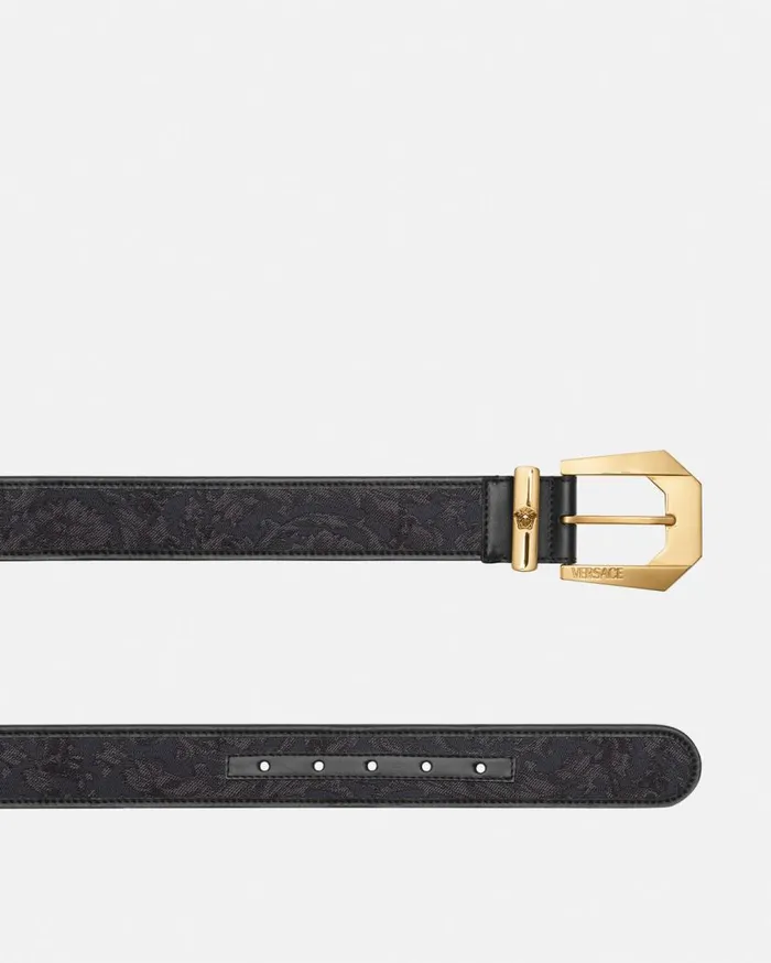 Versace Belts Medusa Heritage Barocco Jacquard Belt 4 Cm Blackprint 8211 Women Versace Belts Medusa Heritage Barocco Jacquard Belt 4 Cm Blackprint 8211 Women