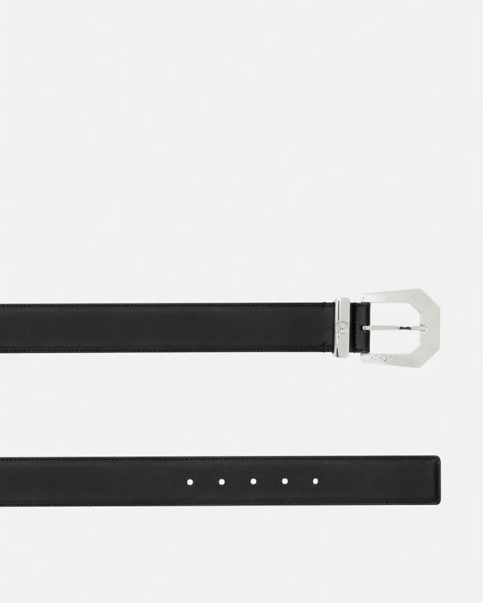 Versace Belts Medusa Heritage Leather Belt 4 Cm Blacksilver 8211 Women Versace Belts Medusa Heritage Leather Belt 4 Cm Blacksilver 8211 Women