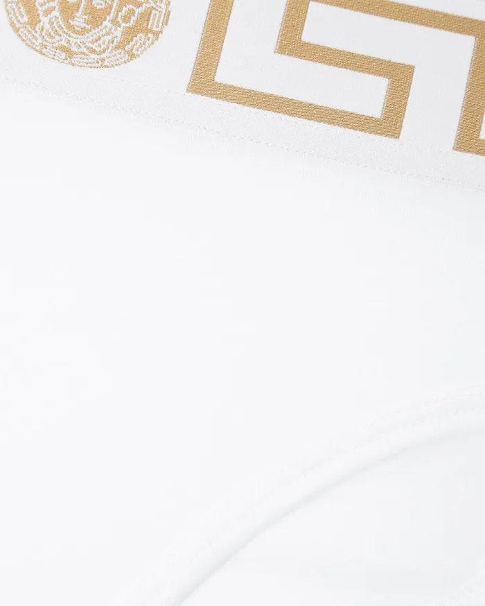 Versace Bras and Briefs Greca Border High Waist Briefs White 8211 Women Versace Bras and Briefs Greca Border High Waist Briefs White 8211 Women